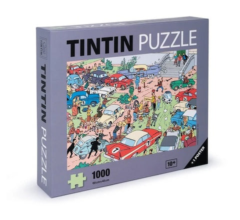 TINTIN 1000 Piece Jigsaw - Car Rallye - 48 x 68cm