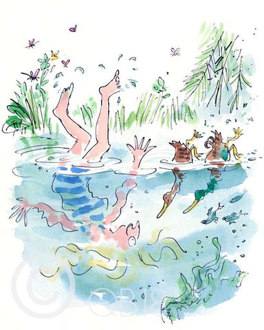 QUENTIN BLAKE - QB9002M - D is For Ducks