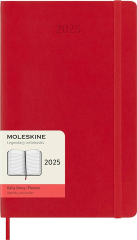 2025 - MOLESKINE DAILY DIARY - Large - Softback - Red