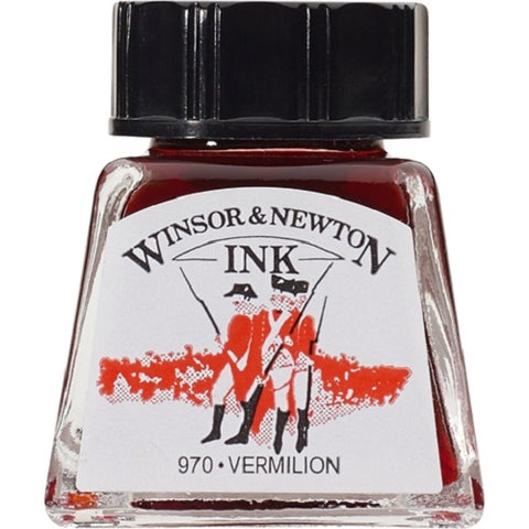 WINSOR & NEWTON DRAWING INK 14ml - Vermilion