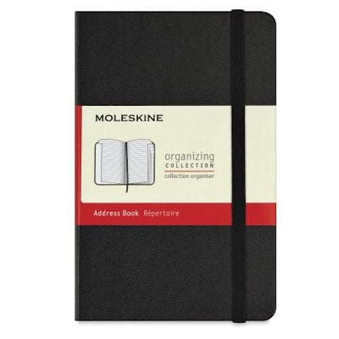 MOLESKINE ADDRESS BOOK - BLACK HARDBACK - Pocket Size